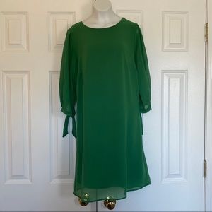 New York & Company Green Shift Dress
